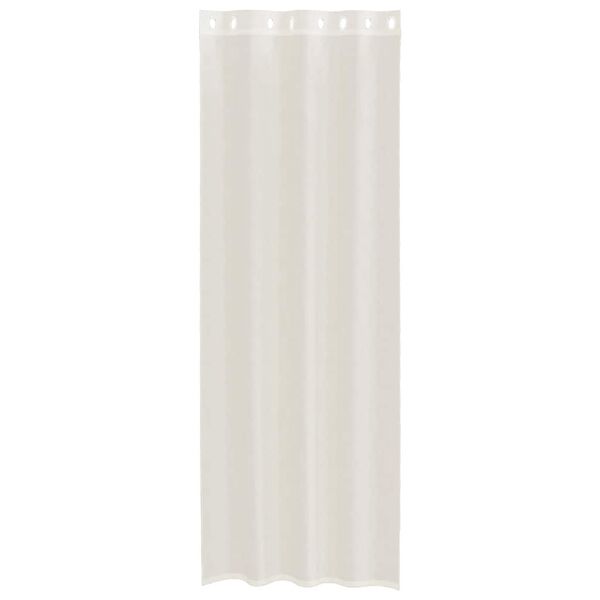 vidaXL Κουρτίνες Voile με ροδέλες 2 τεμάχια Κρεμ 140x300 εκ.