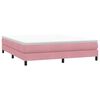 vidaXL Box Spring κρεβάτι χωρίς στρώμα ροζ 180x220 cm Βελούδινο