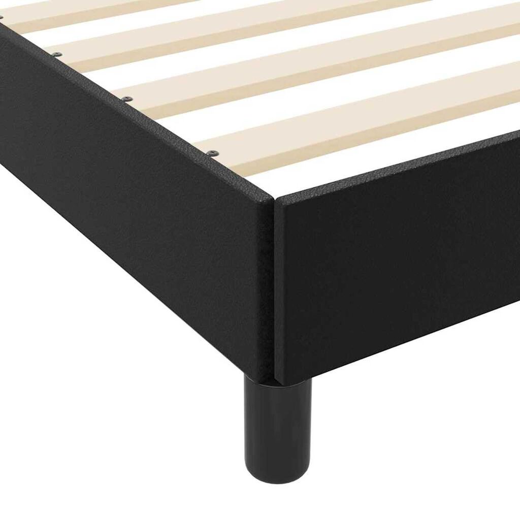 vidaXL Κρεβάτι Άλλο Μαύρο 90 x 200 cm Τεχνητό δέρμα