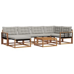 vidaXL &Sigma;&epsilon;&iota;&rho;ά &Kappa;&alpha;&nu;&alpha;&pi;έ &Epsilon;&xi;&omega;&tau;&epsilon;&rho;&iota;&kappa;&omicron;ύ 7 pcs &Phi;&upsilon;&sigma;&iota;&kappa;ό &kappa;&alpha;&iota; &Alpha;&nu;&omicron;&iota;&chi;&tau;ό &Gamma;&kappa;&rho;&iota;