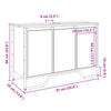 vidaXL Ντουλάπι Νιπτήρα Μπάνιου Sonoma Δρυς 91x35x60 εκ. Επεξ. Ξύλο