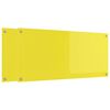 vidaXL Πίσω Πάνελ Κουζίνας 2 pcs Κίτρινο 110 x 50 cm σκληρυμένο γυαλί