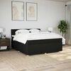 vidaXL &Kappa;&rho;&epsilon;&beta;ά&tau;&iota; Boxspring &mu;&epsilon; &Sigma;&tau;&rho;ώ&mu;&alpha; &Mu;&alpha;ύ&rho;&omicron; 200x200 &epsilon;&kappa;. &Upsilon;&phi;&alpha;&sigma;&mu;ά&tau;&iota;&nu;&omicron;