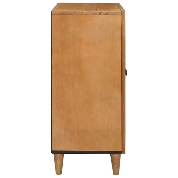 vidaXL Πλαϊνό γραφείο Ανοιχτό καφέ 60 x 33 x 75 cm Μασίφ ξύλο μάνγκο