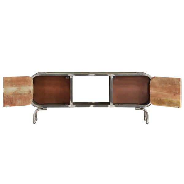 vidaXL Έπιπλο Τηλεόρασης 110x30x42εκ. Πολύχρωμο από Μασίφ Ανακυκ. Ξύλο