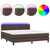 vidaXL &Kappa;&rho;&epsilon;&beta;ά&tau;&iota; Boxspring &mu;&epsilon; &Sigma;&tau;&rho;ώ&mu;&alpha; & LED &Kappa;&alpha;&phi;έ 160x200 &epsilon;&kappa;. &Sigma;&upsilon;&nu;&theta;. &Delta;έ&rho;&mu;&alpha;