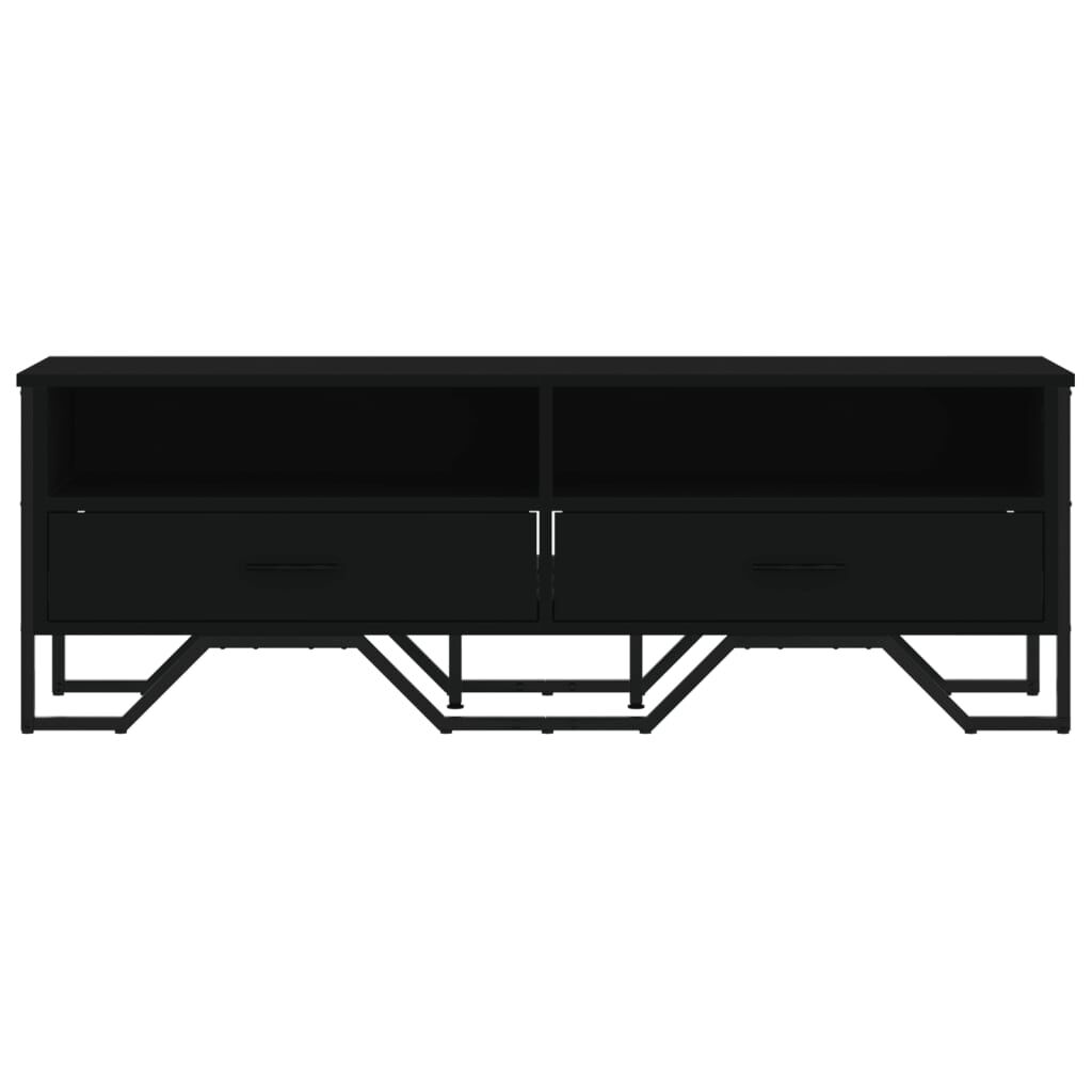 vidaXL Έπιπλο Τηλεόρασης Μαύρο 122 x 34 x 41 εκ. Επεξεργασμένο Ξύλο