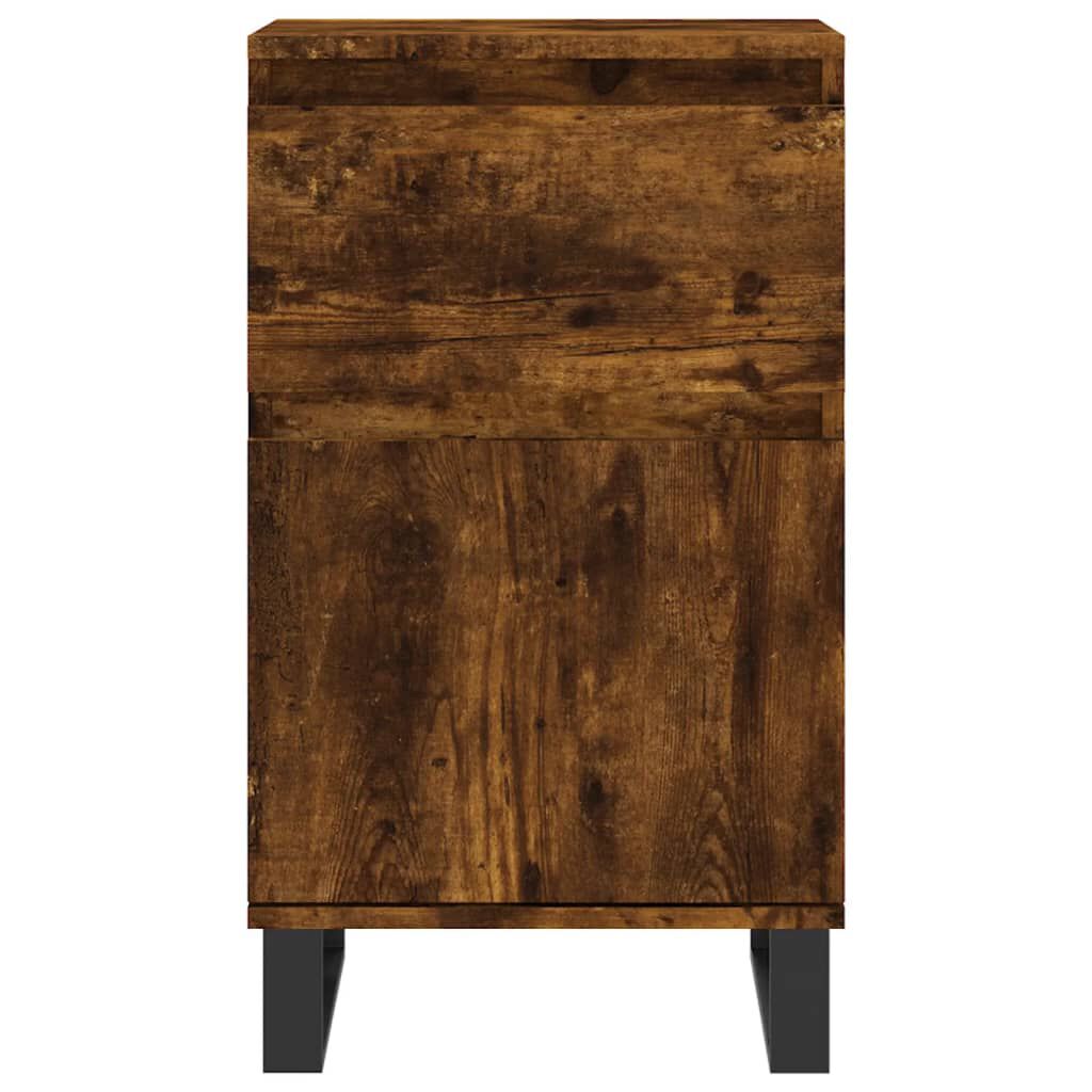 vidaXL Ντουλάπια 2 τεμ. Καπνιστή Δρυς 40x35x70 εκ. από Επεξεργ. Ξύλο