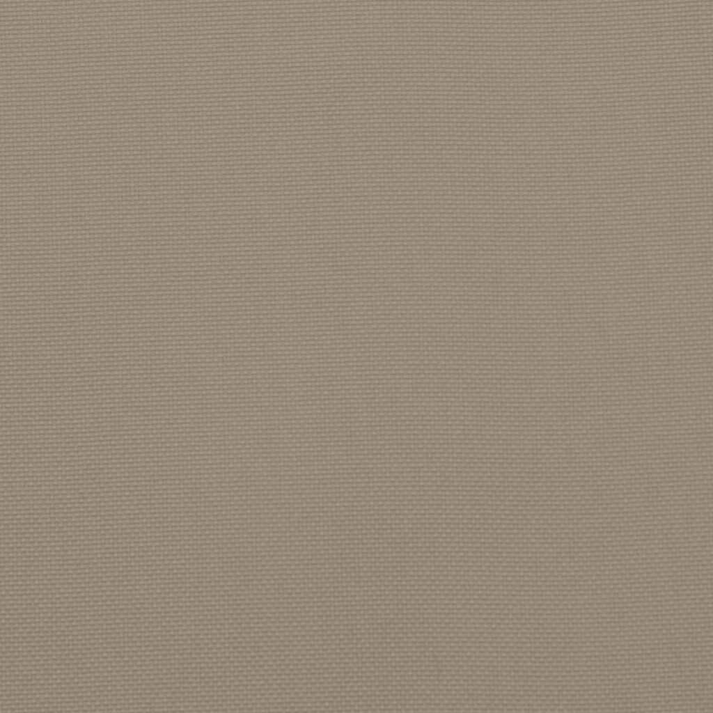 vidaXL Μαξιλάρια Καρέκλας Κήπου 2 τεμ. Taupe 40x40x4 εκ. Υφασμάτινα