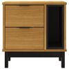 vidaXL Κομοδίνο FLAM 49 x 35 x 50 εκ. από Μασίφ Ξύλο Πεύκου