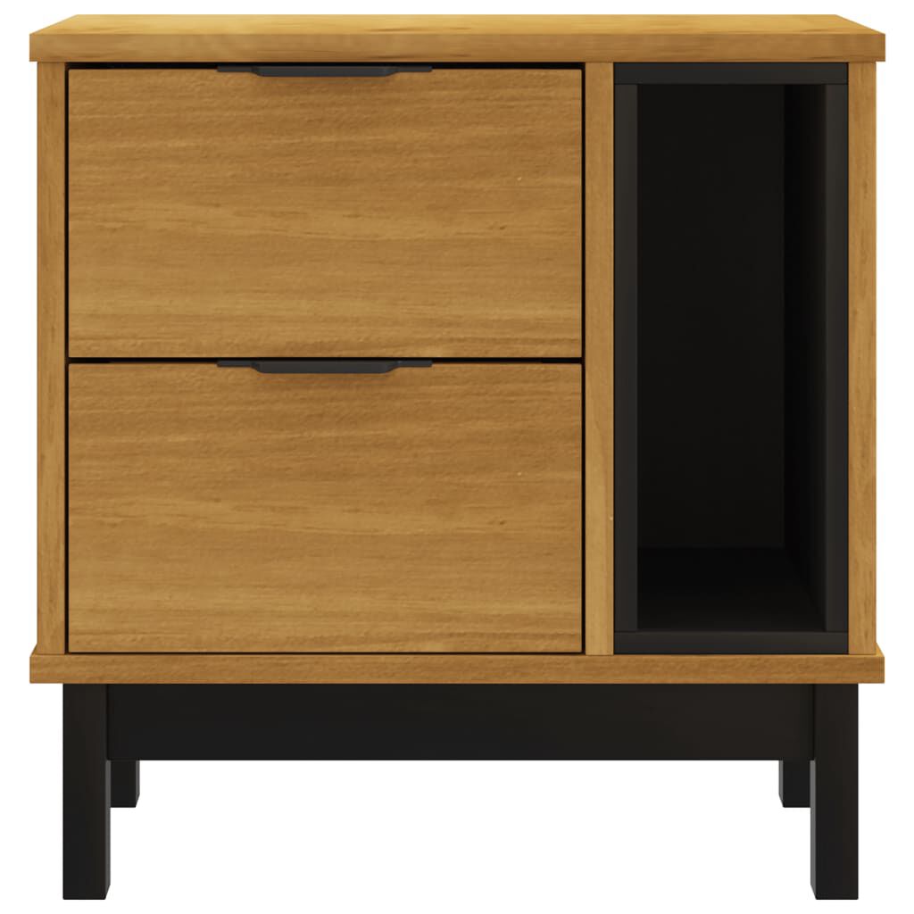 vidaXL Κομοδίνο FLAM 49 x 35 x 50 εκ. από Μασίφ Ξύλο Πεύκου