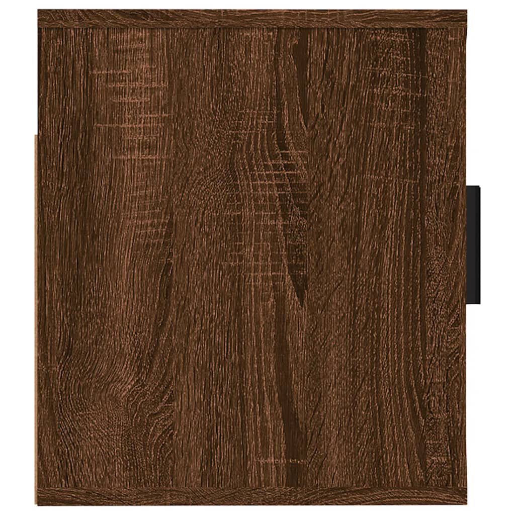 vidaXL Έπιπλο Τηλεόρασης Επιτοίχιο Καφέ Δρυς 57x34,5x40 εκ.