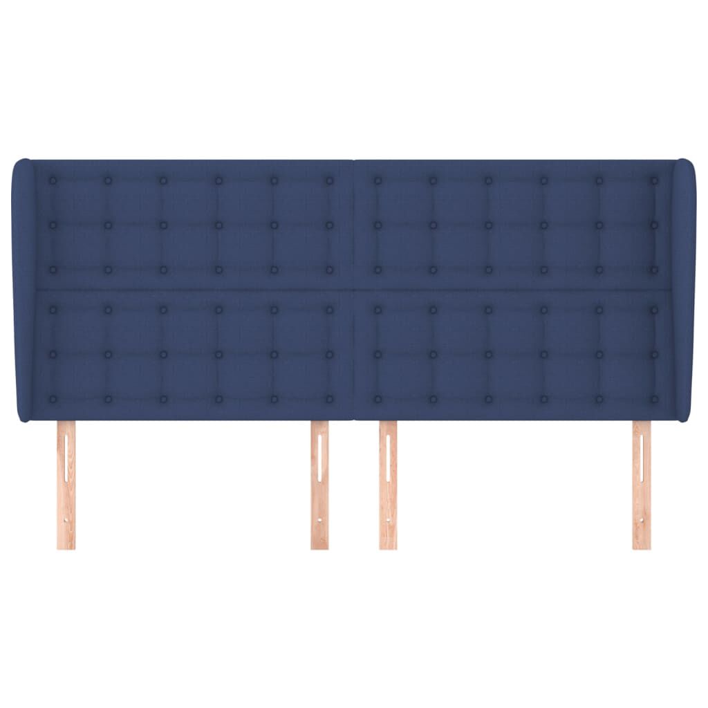 vidaXL Κεφαλάρι με Πτερύγια Μπλε 183x23x118/128 εκ. Υφασμάτινο