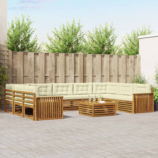 vidaXL &Sigma;&epsilon;&tau; &Kappa;&alpha;&nu;&alpha;&pi;έ 10 pcs &Phi;&upsilon;&sigma;&iota;&kappa;ό &kappa;&alpha;&iota; &Kappa;&rho;έ&mu;&alpha; &Sigma;&tau;&epsilon;&rho;&epsilon;ό &Xi;ύ&lambda;&omicron; &Alpha;&kappa;&alpha;&kappa;ί&alpha;&sigmaf;