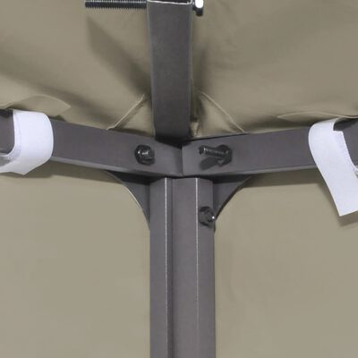 vidaXL Κάλυμμα Ανταλλακτικό για Κιόσκι 310 γρ./μ² Μπεζ 3 x 3 μ.