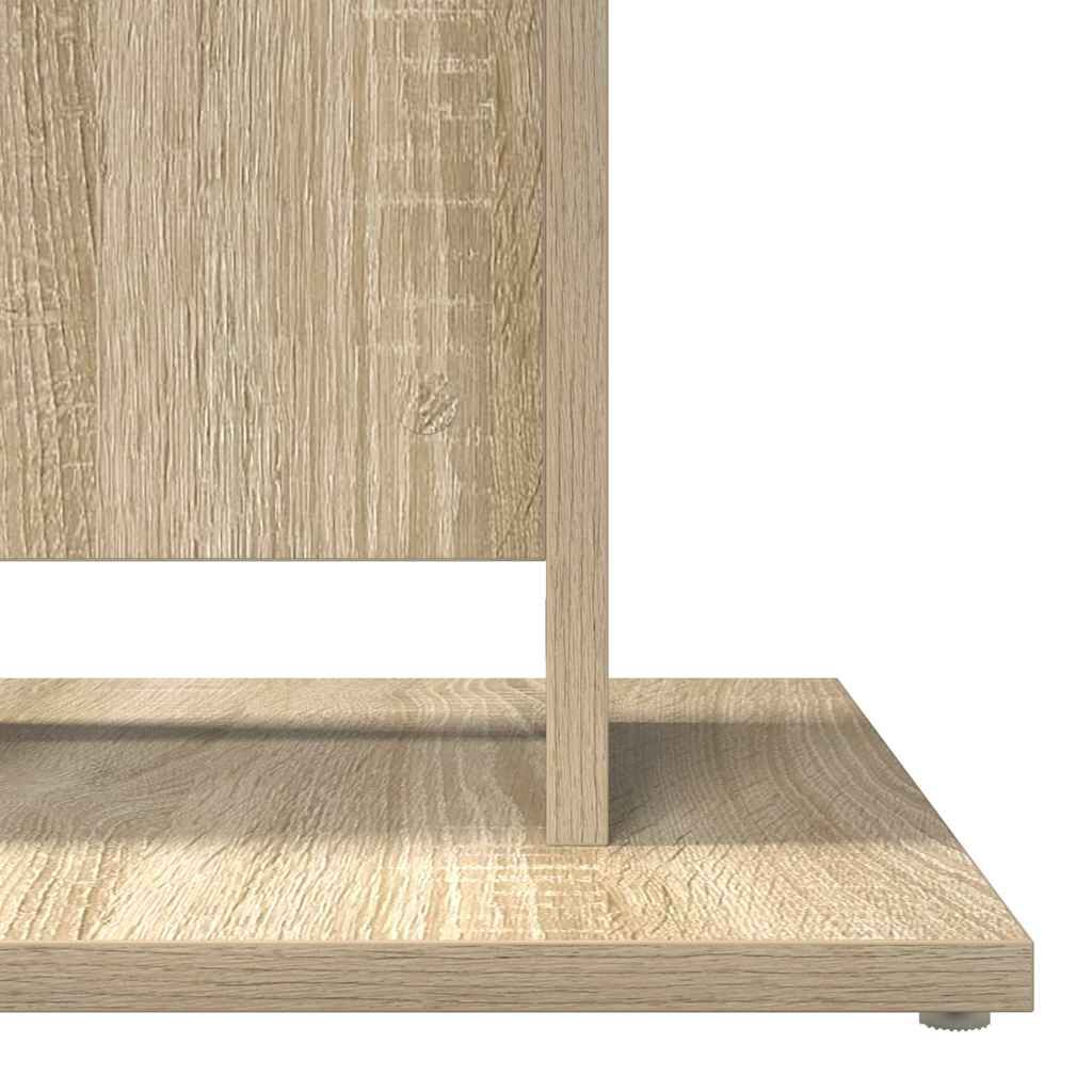 vidaXL Τραπέζι Bistro Χρώμα Sonoma Δρυς 60 x 60 x 75 εκ. Επεξ. Ξύλο