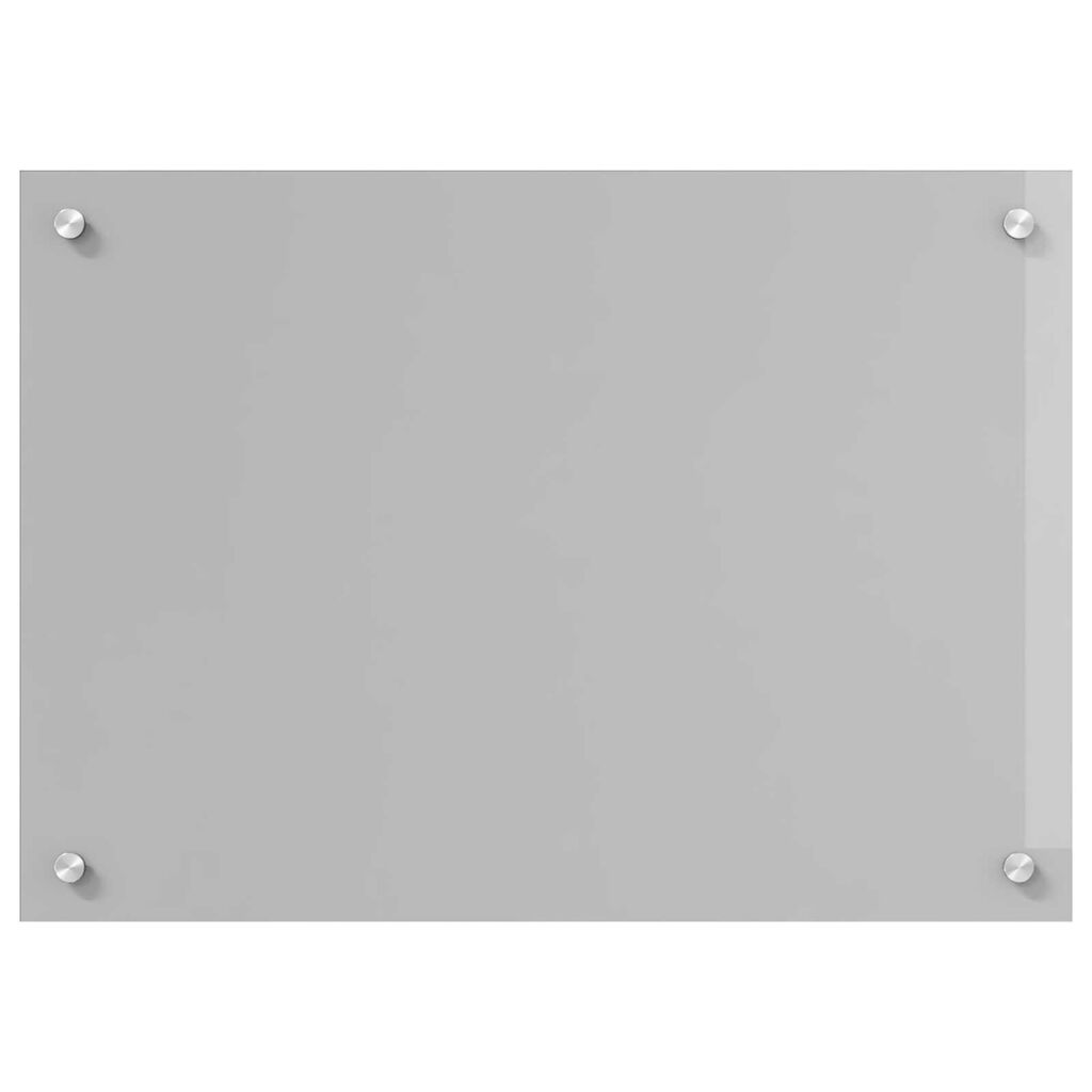 vidaXL Κουζίνα Πλακόστρωσης Φωτεινό Γκρι 70x50x0,6 εκ. Θερμοσυγκρατημένο Γυαλί