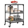 vidaXL Τρόλεϊ Κουζίνας Sonoma Γκρι 60x41x80,5 εκ. Επεξεργασμένο Ξύλο