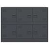 vidaXL Μπουφές Ανθρακί 99x39x73 εκ. από Ατσάλι