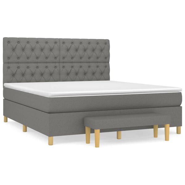 vidaXL &Kappa;&rho;&epsilon;&beta;ά&tau;&iota; Boxspring &mu;&epsilon; &Sigma;&tau;&rho;ώ&mu;&alpha; &Sigma;&kappa;&omicron;ύ&rho;&omicron; &Gamma;&kappa;&rho;&iota; 160x200 &epsilon;&kappa; &Upsilon;&phi;&alpha;&sigma;&mu;ά&tau;&iota;&nu;&omicron;