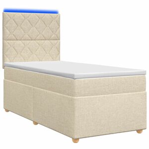 vidaXL &Kappa;&rho;&epsilon;&beta;ά&tau;&iota; box spring &mu;&epsilon; &sigma;&tau;&rho;ώ&mu;&alpha; &Kappa;&rho;&epsilon;&mu; 80 x 200 cm Ύ&phi;&alpha;&sigma;&mu;&alpha;
