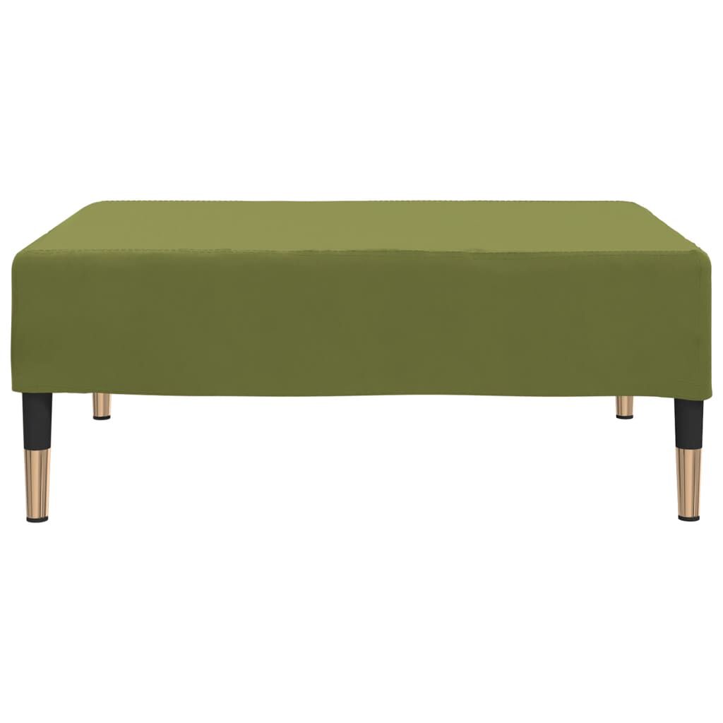 vidaXL Υποπόδιο Ανοιχτό Πράσινο 78 x 56 x 32 εκ. Βελούδινο