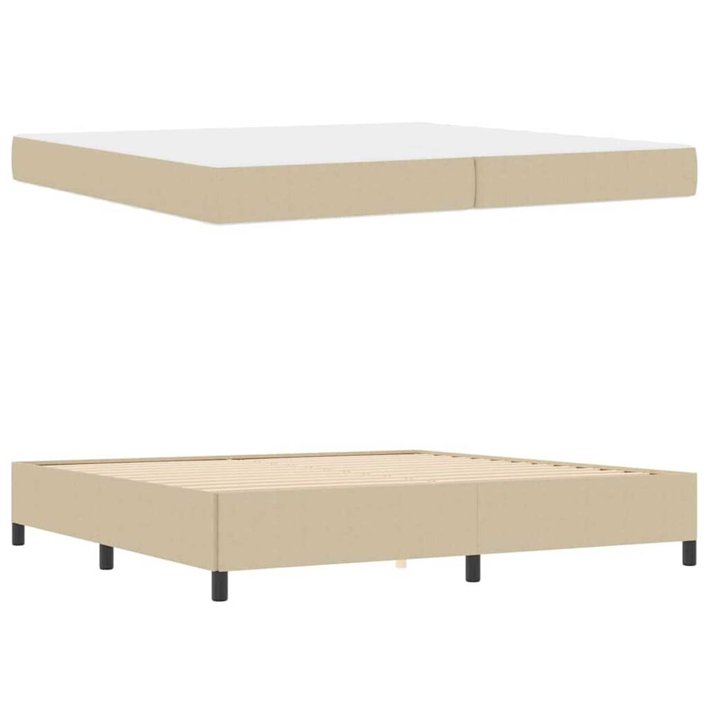 vidaXL Σκελετός Κρεβατιού Ανοιχτό γκρι 200 x 200 cm Βελούδο