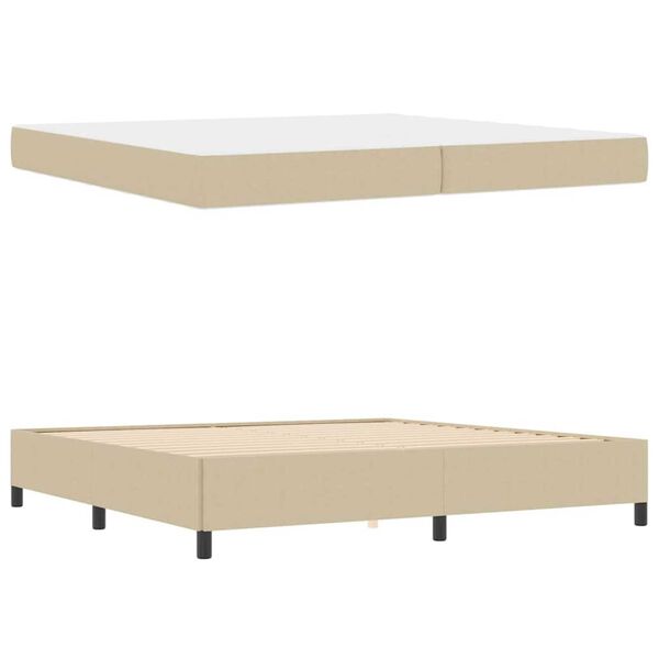 vidaXL Σκελετός Κρεβατιού Ανοιχτό γκρι 200 x 200 cm Βελούδο