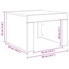 vidaXL Τραπεζάκι Σαλονιού Γκρι Σκυρ. 50x50x35 εκ. Επεξεργασμένο Ξύλο