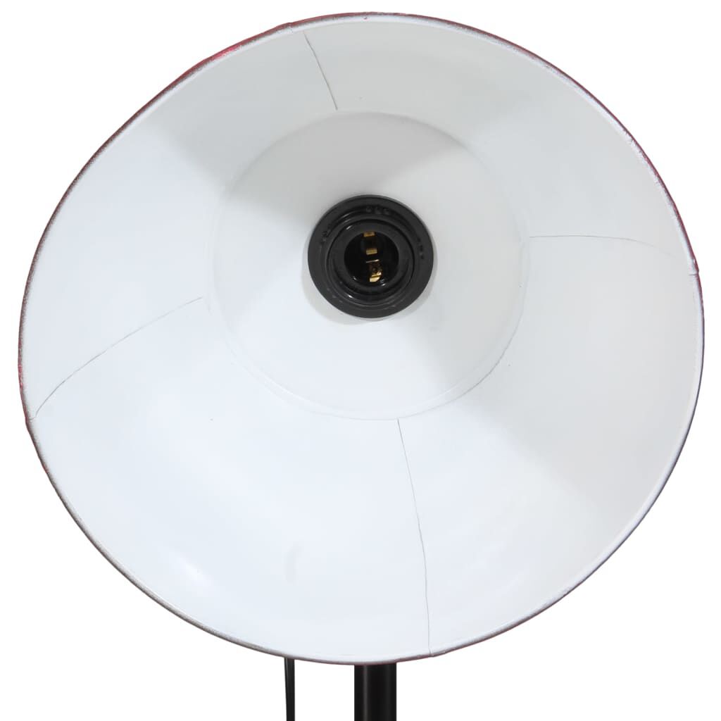 vidaXL Φωτιστικό Δαπέδου 25 W Αντικέ Κόκκινο 75x75x90-150 εκ. Ε27