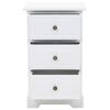 vidaXL Κομοδίνο 35 x 32 x 59 εκ. από MDF και Ξύλο Πεύκου