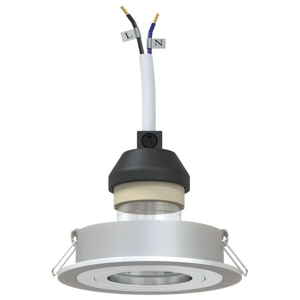 vidaXL Spotlights με προβολείς 6 pcs Ασημί 9 x 9 x cm Αλουμίνιο