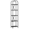vidaXL Ράφι Βιβλίων Μαύρη δρυς 40 x 30 x 183 εκ Επεξεργασμένο ξύλο
