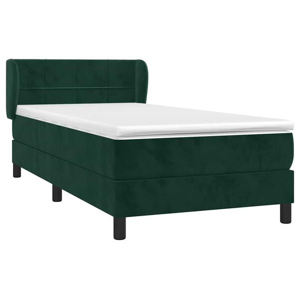 vidaXL &Kappa;&rho;&epsilon;&beta;ά&tau;&iota; Boxspring &mu;&epsilon; &Sigma;&tau;&rho;ώ&mu;&alpha; &Sigma;&kappa;&omicron;ύ&rho;&omicron; &Pi;&rho;ά&sigma;&iota;&nu;&omicron; 80x200 &epsilon;&kappa;. &Beta;&epsilon;&lambda;&omicron;ύ&delta;&iota;&nu;&omicron;