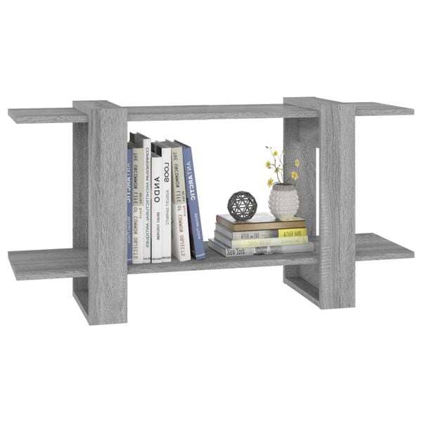 vidaXL Βιβλιοθήκη Ραφιέρα Γκρι Sonoma 100x30x51 εκ. Επεξεργασμένο Ξύλο