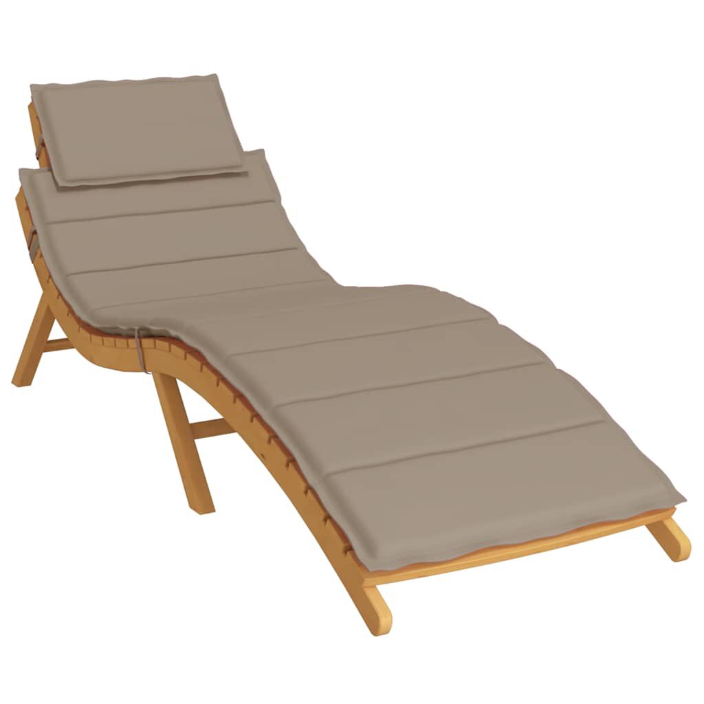 vidaXL Μαξιλάρι Ξαπλώστρας Taupe 186x58x4εκ. από Ύφασμα Oxford