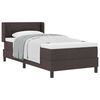 vidaXL Κρεβάτι box spring με στρώμα με στρώμα Σκούρο Καφέ 80 x 200 cm