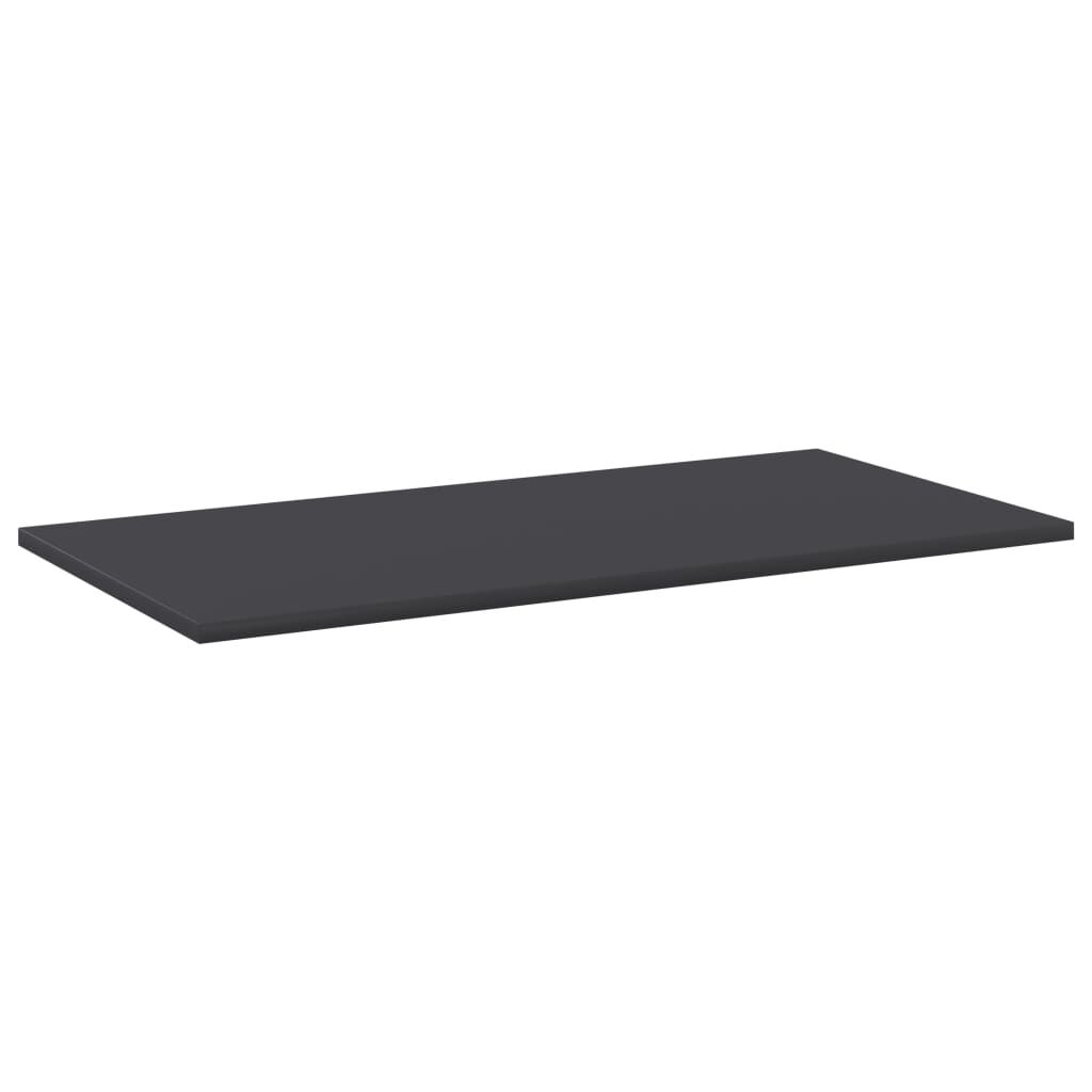 vidaXL Ράφια Βιβλιοθήκης 4 τεμ. Γκρι 80x40x1,5 εκ. από Μοριοσανίδα