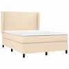 vidaXL &Kappa;&rho;&epsilon;&beta;ά&tau;&iota; Boxspring &mu;&epsilon; &Sigma;&tau;&rho;ώ&mu;&alpha; &Kappa;&rho;&epsilon;&mu; 140x200 &epsilon;&kappa;. &Upsilon;&phi;&alpha;&sigma;&mu;ά&tau;&iota;&nu;&omicron;