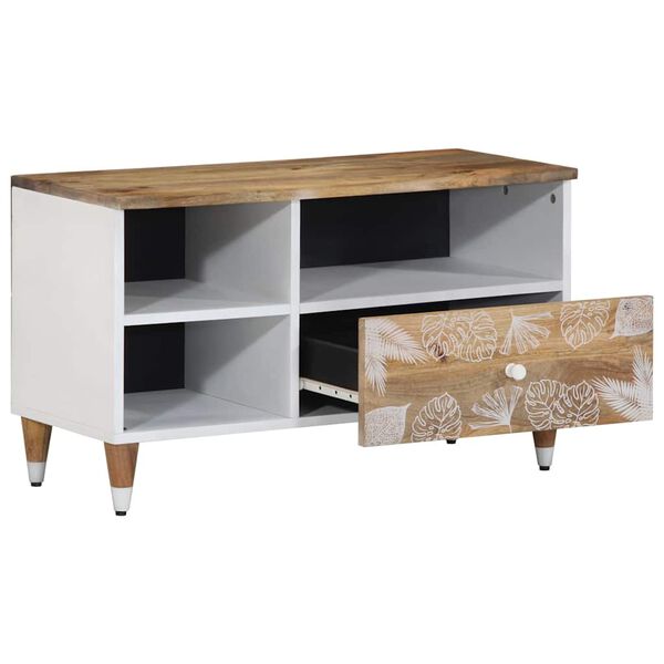 ντουλάπι τηλεόρασης vidaXL 80x33,5x46 cm μασίφ ξύλο Mango