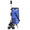 vidaXL Καρότσι Αγορών Μπλε 47 x 39 x 100.5 εκ. Ύφασμα Oxford