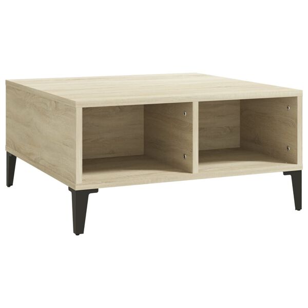 vidaXL Τραπεζάκι Σαλονιού Sonoma Δρυς 60x60x30 εκ. Επεξεργασμένο Ξύλο