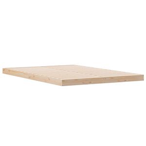 vidaXL Κρεβάτι δαπέδου Φυσικό 160 x 220 cm Μασίφ ξύλο πεύκου