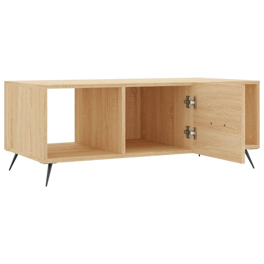 vidaXL Τραπεζάκι Σαλονιού Sonoma Δρυς 102x50x40 εκ. από Επεξεργ. Ξύλο