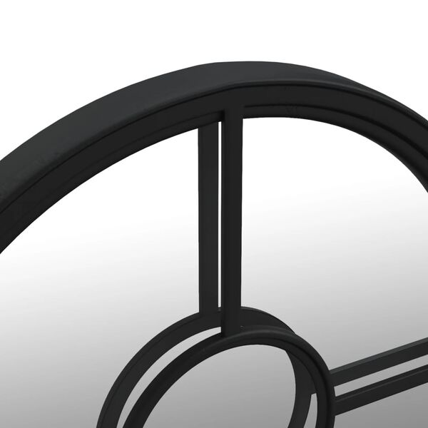 vidaXL Καθρέφτης για Εσ. Χώρους Στρογγυλός Μαύρος 40 x 4 εκ. Σίδερο