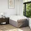 vidaXL &Kappa;&rho;&epsilon;&beta;ά&tau;&iota; Boxspring &mu;&epsilon; &Sigma;&tau;&rho;ώ&mu;&alpha; Taupe 90x200 &epsilon;&kappa;. &Upsilon;&phi;&alpha;&sigma;&mu;ά&tau;&iota;&nu;&omicron;