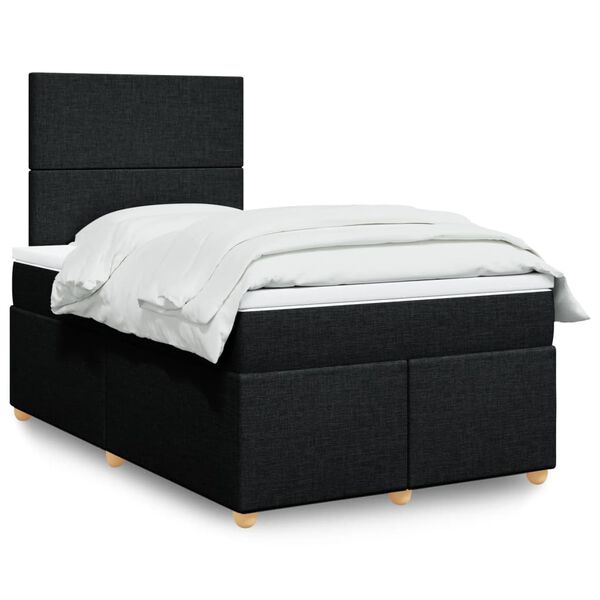 vidaXL &Kappa;&rho;&epsilon;&beta;ά&tau;&iota; Boxspring &mu;&epsilon; &Sigma;&tau;&rho;ώ&mu;&alpha; &Mu;&alpha;ύ&rho;&omicron; 120x200 &epsilon;&kappa;. &Upsilon;&phi;&alpha;&sigma;&mu;ά&tau;&iota;&nu;&omicron;
