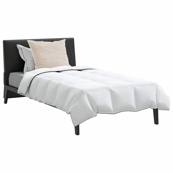 vidaXL Χειμερινό Παπλωματοθήκη με μαξιλάρι 2 pcs Λευκό Φτέρος