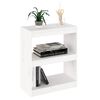 vidaXL Βιβλιοθήκη/Διαχωρ. Χώρου Λευκό 60x30x71,5 εκ. Μασίφ Ξύλο Πεύκου