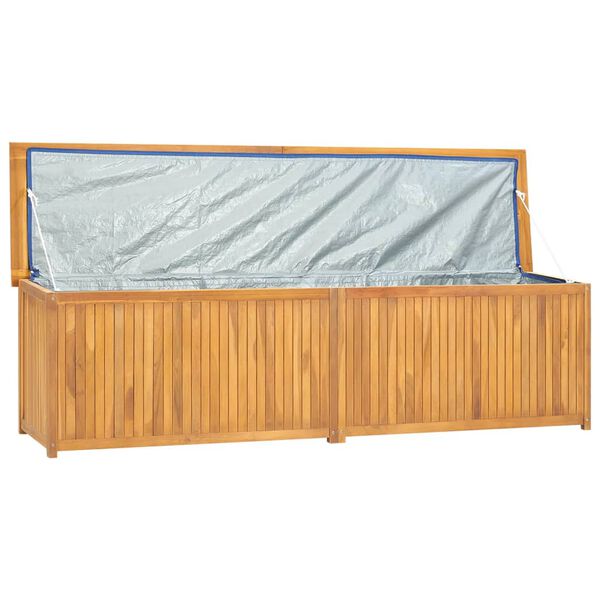 vidaXL Μπαούλο Κήπου 200 x 50 x 55 εκ. από Μασίφ Ξύλο Teak